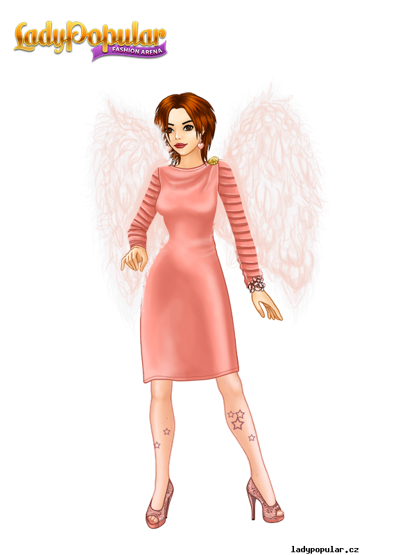 Růžový anděl